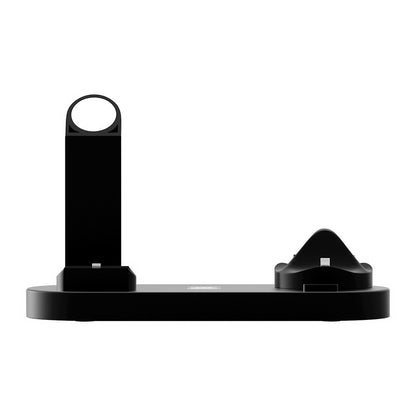 Devanti 4-in-1 Wireless Charger Dock Multi-function Charging Station for Phone WC-A-063-BK