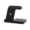Devanti 4-in-1 Wireless Charger Station Fast Charging for Phone Black WC-A-101-BK