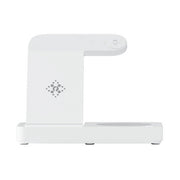 Devanti 4-in-1 Wireless Charger Dock Fast Charging for Phone White WC-A-101-WH