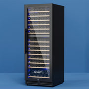 Devanti Wine Fridge Cooler Dual Zone 154 Bottles WC-C-408B-153B-BK