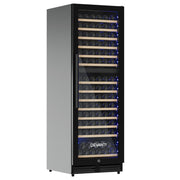 Devanti Wine Fridge Cooler Dual Zone 154 Bottles WC-C-408B-153B-BK