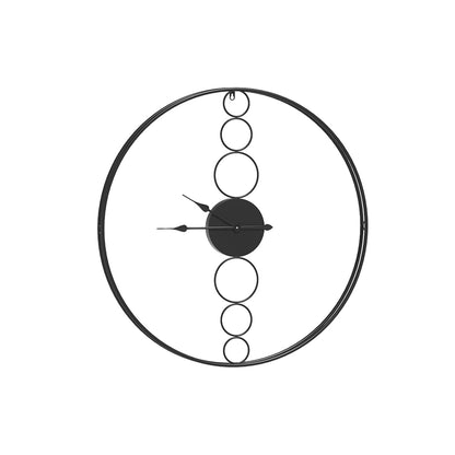 Artiss 75cm Wall Clock Large No Numeral Round Black WC-MT-01-75-BK