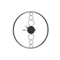 Artiss 75cm Wall Clock Large No Numeral Round Black WC-MT-01-75-BK