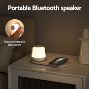Devanti 3 in 1 Wireless Charger 15W Fast Charging RGB Light Bluetooth Speaker for Phone WC2-B-NL-02-WH