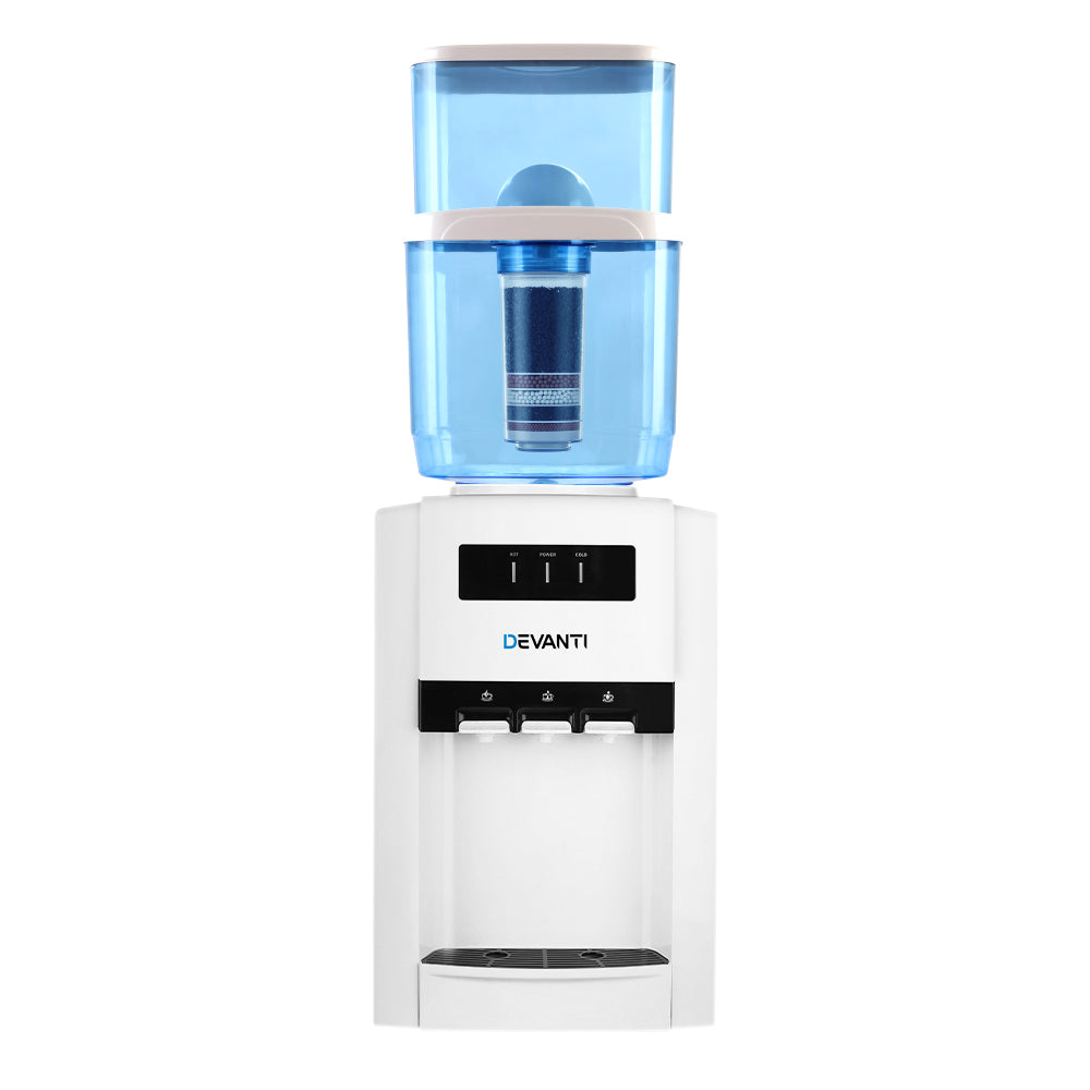 Devanti Water Cooler Dispenser Bench Top 22L WD-1103-22L-WH