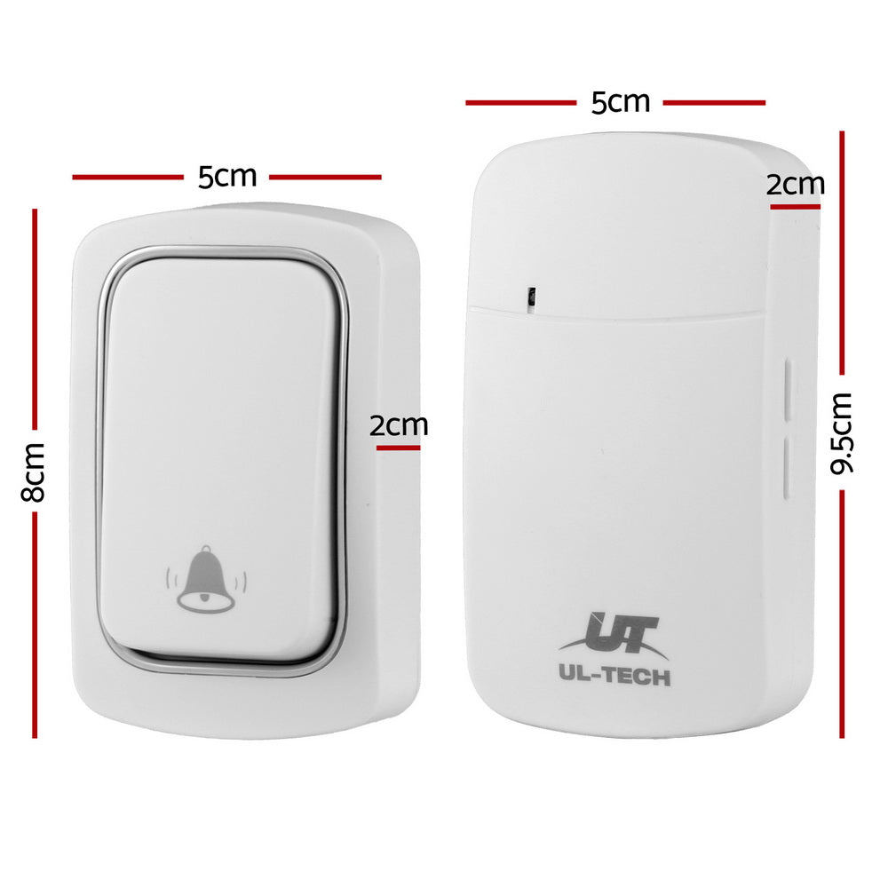 UL-tech Wireless Doorbell Plugin Receiver WD-1RECEIVER-WH