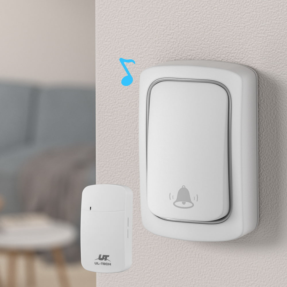UL-tech Wireless Doorbell Plugin Receiver WD-1RECEIVER-WH