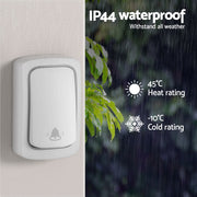 UL-tech Wireless Doorbell Plugin Receiver WD-1RECEIVER-WH