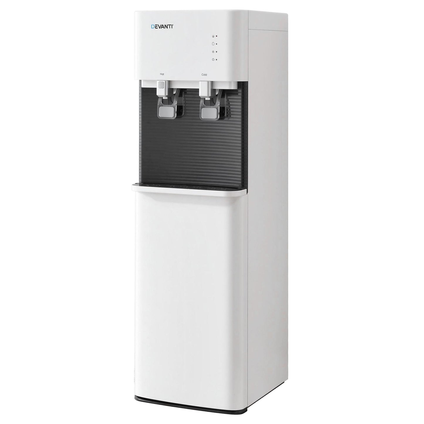 Devanti 2 Taps Water Cooler Dispenser Bottom Loading Dispenser Chiller Filter Purifier WD-608-2T-WH