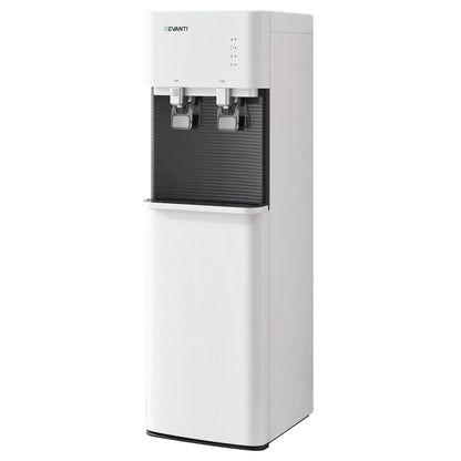 Devanti 2 Taps Water Cooler Dispenser Bottom Loading Dispenser Chiller Filter Purifier WD-608-2T-WH
