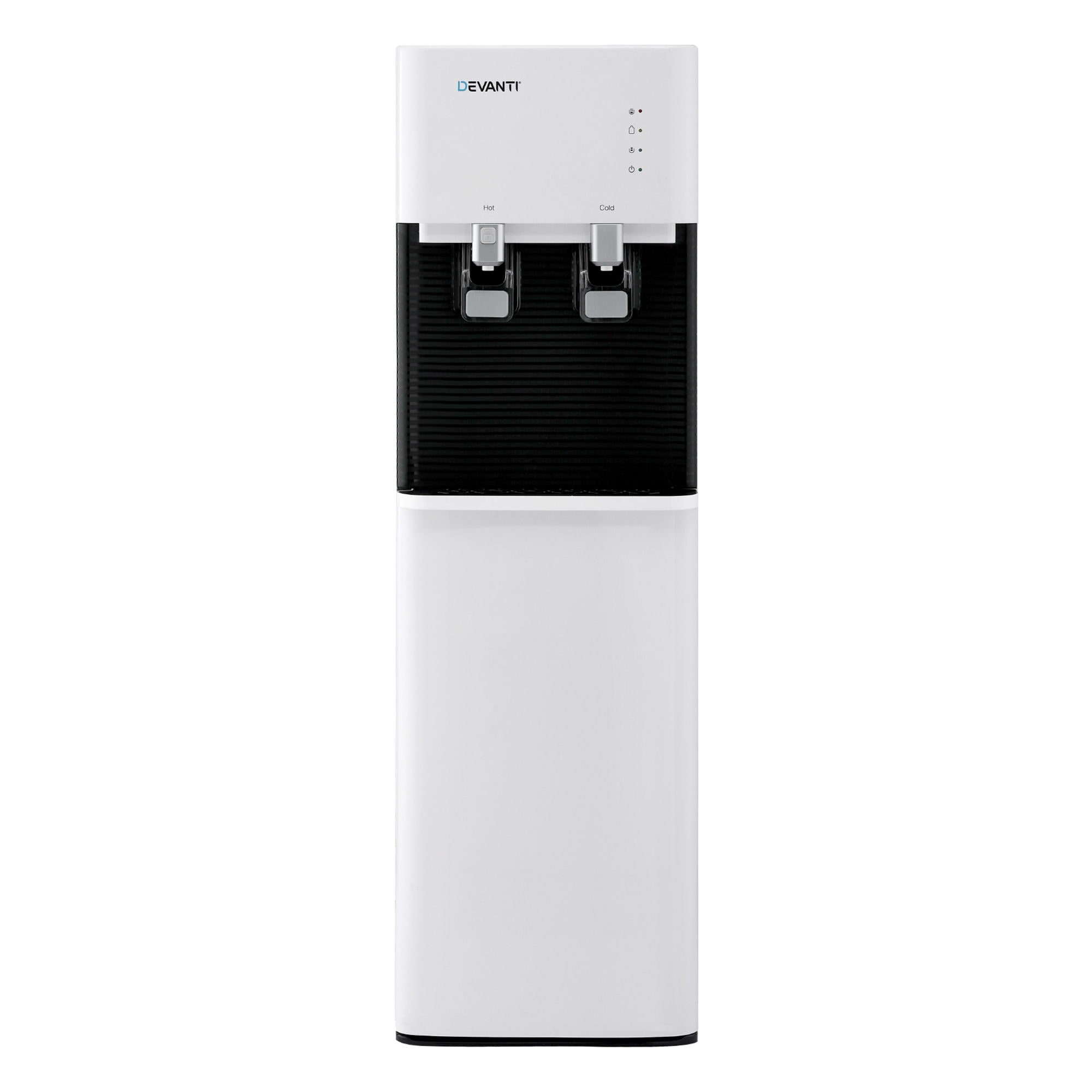 Devanti 2 Taps Water Cooler Dispenser Bottom Loading Dispenser Chiller Filter Purifier WD-608-2T-WH