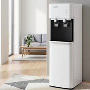 Devanti 2 Taps Water Cooler Dispenser Bottom Loading Dispenser Chiller Filter Purifier WD-608-2T-WH