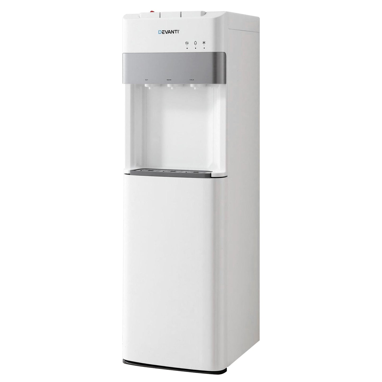 Devanti 3 Taps Water Cooler Dispenser Bottom Loading Dispenser Chiller Filter Purifier WD-617-3T-WH