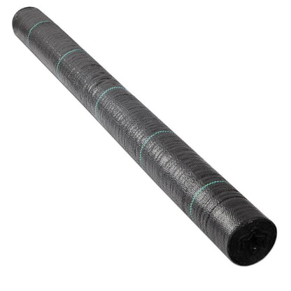 Instahut 1.83x100m Weed Mat Woven Fabric Weed Mat Control Matting Garden Plant WD-B-183X100-BK