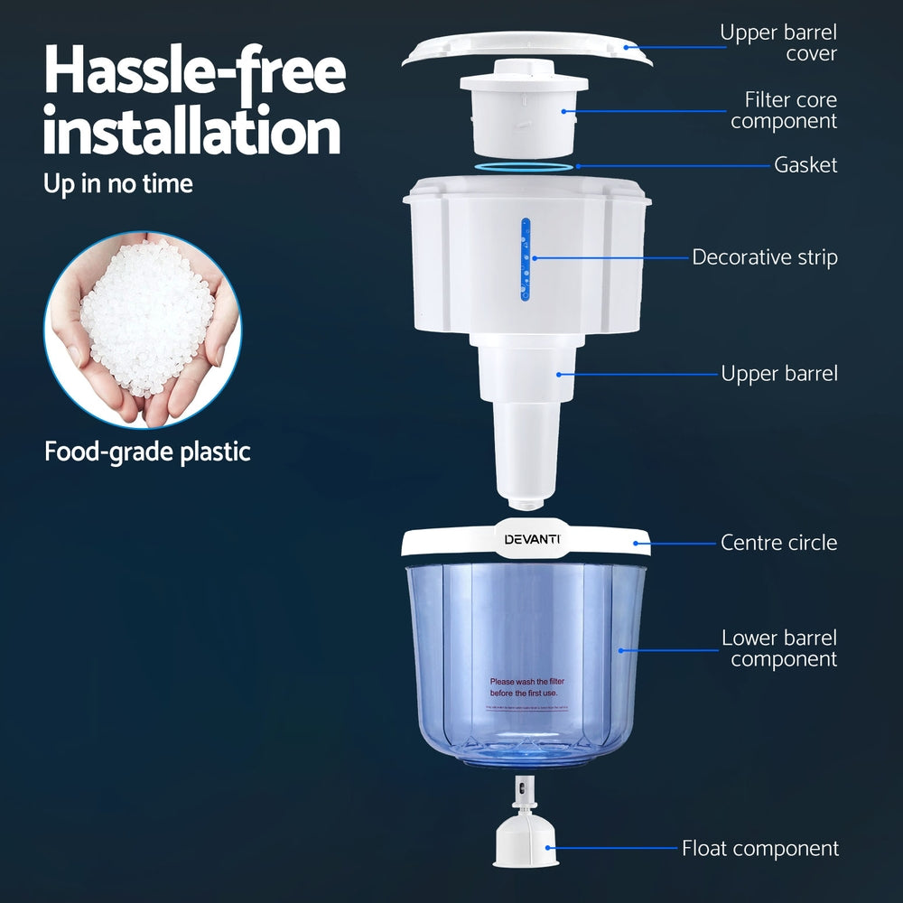 Devanti Water Cooler Dispenser 15L Filter Bottle WD-B-BP-15L