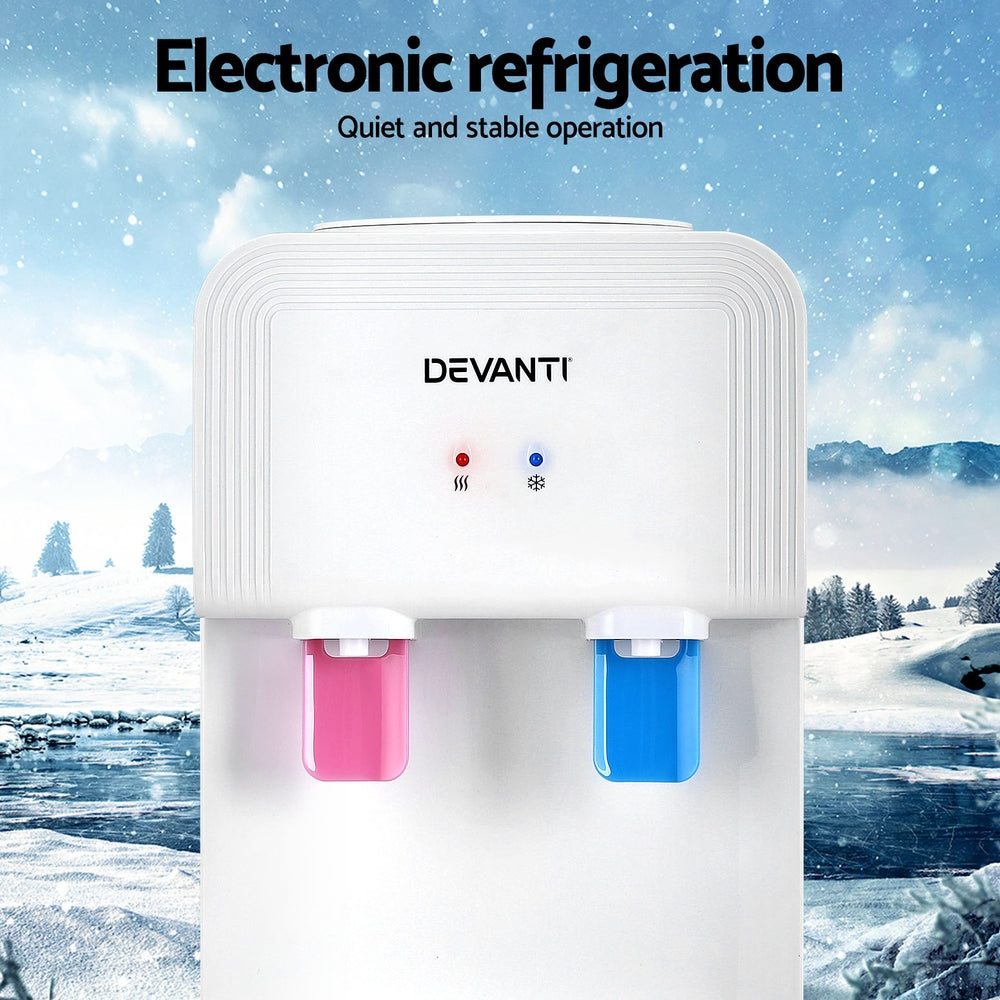 Devanti Water Cooler Dispenser Bench Top White WD-B-BT1539-WH