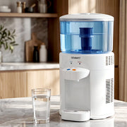 Devanti 5L Bench Top Water Cooler Dispenser with Filter 2 Taps Countertop Water Purifier WD-C-BT5L-WH