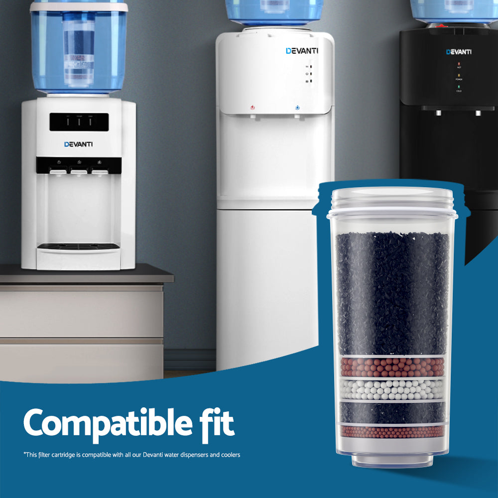 Devanti Water Cooler Dispenser 7-Stage Filter 3 Pack WD-FILTER-22B-6TX3