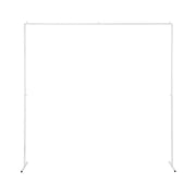 2M Backdrop Stand Wedding Background Decoration Party Flower Balloon Display White WESD-SQUA-2M-WH