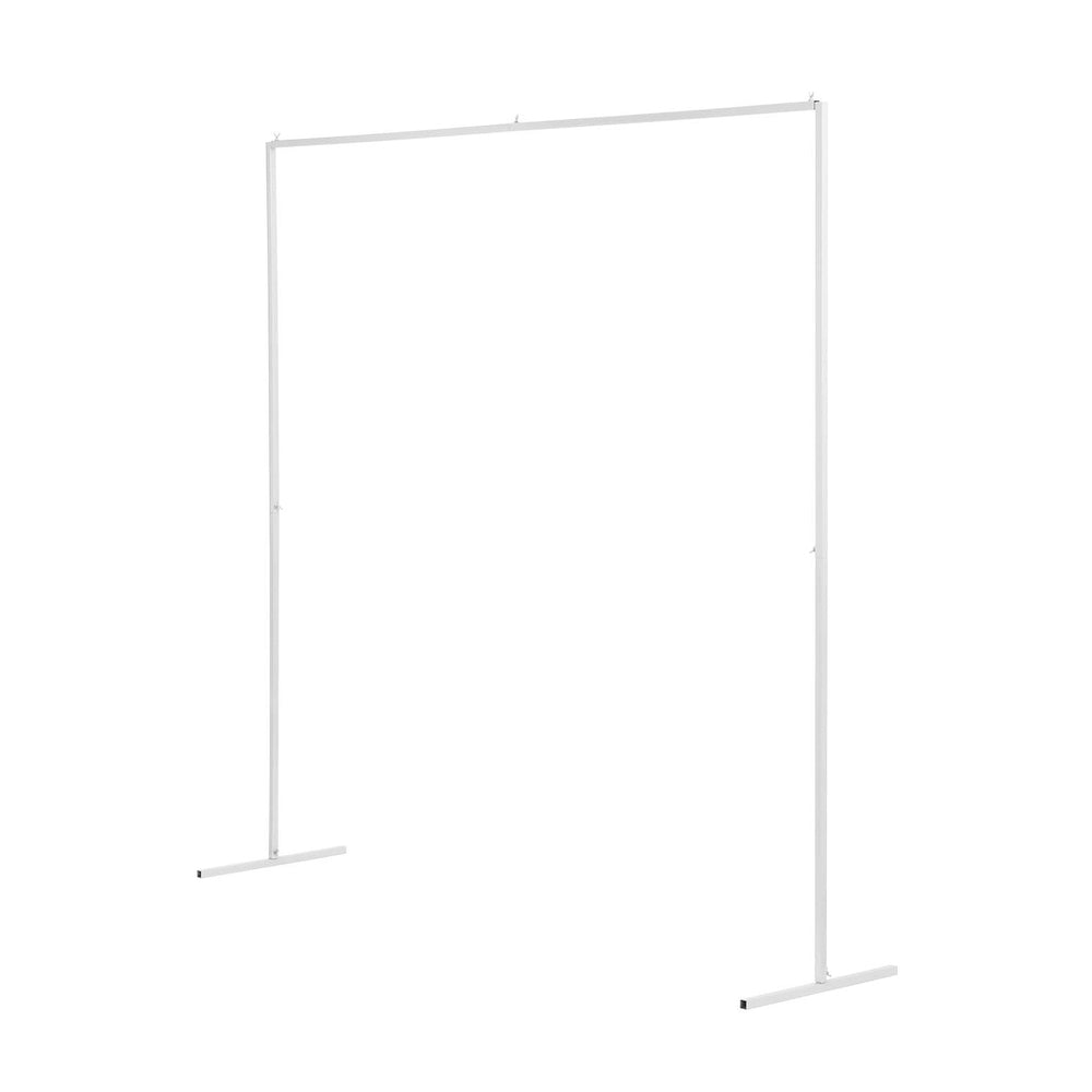 2M Backdrop Stand Wedding Background Decoration Party Flower Balloon Display White WESD-SQUA-2M-WH