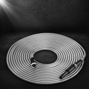 Giantz Water Hose Stainless Steel 30M with Spray Nozzle WH-30M-STEEL-SV