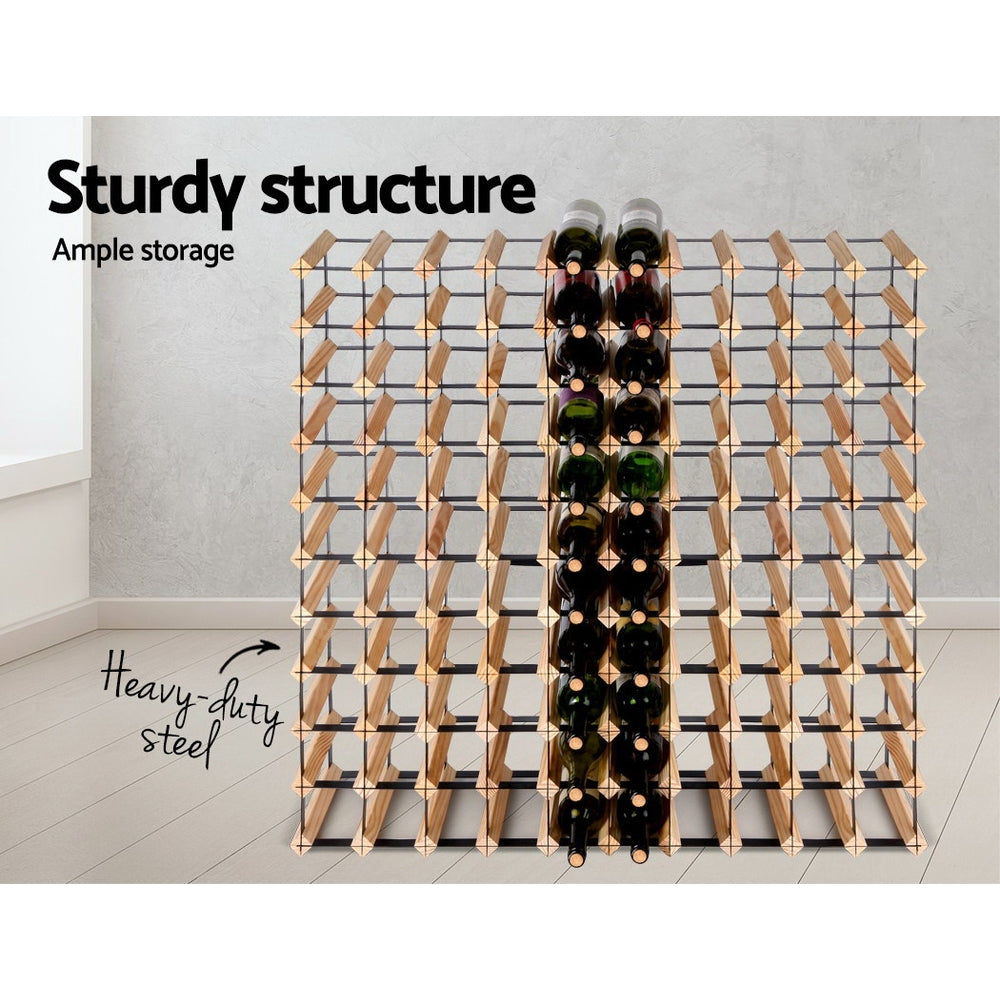 Artiss Wine Rack 110 Bottle WINE-RACK-110B