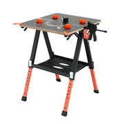 Giantz Portable Folding Work Table 454kg Adjustable Workbench WKB-F-2IN1-BK
