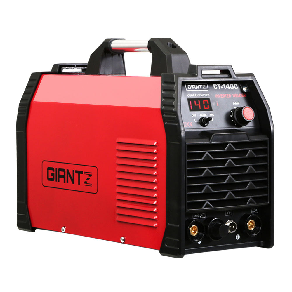 Giantz 140Amp Inverter Welder Plasma Cutter Gas DC iGBT Portable Welding Machine WLD-INV-CUT-CLA-OF