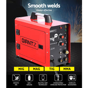 Giantz 220 Amp Inverter Welder MMA MIG DC Gas Gasless Welding Machine Portable WLD-INV-MIG-LUX-22