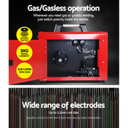 Giantz 220 Amp Inverter Welder MMA MIG DC Gas Gasless Welding Machine Portable WLD-INV-MIG-LUX-22