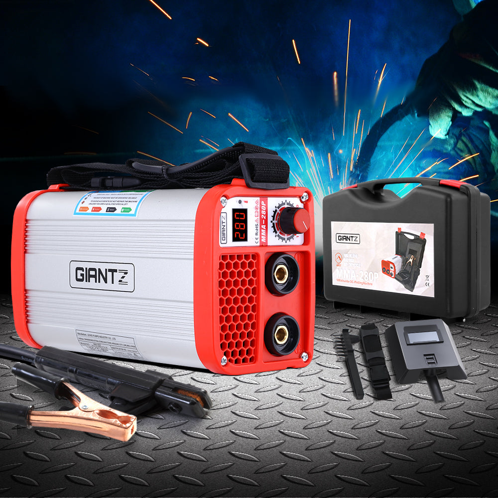 Giantz 280 Amp Inverter Welder DC MMA ARC IGBT Stick Portable Welding Machine WLD-INV-MMA-PTA-28