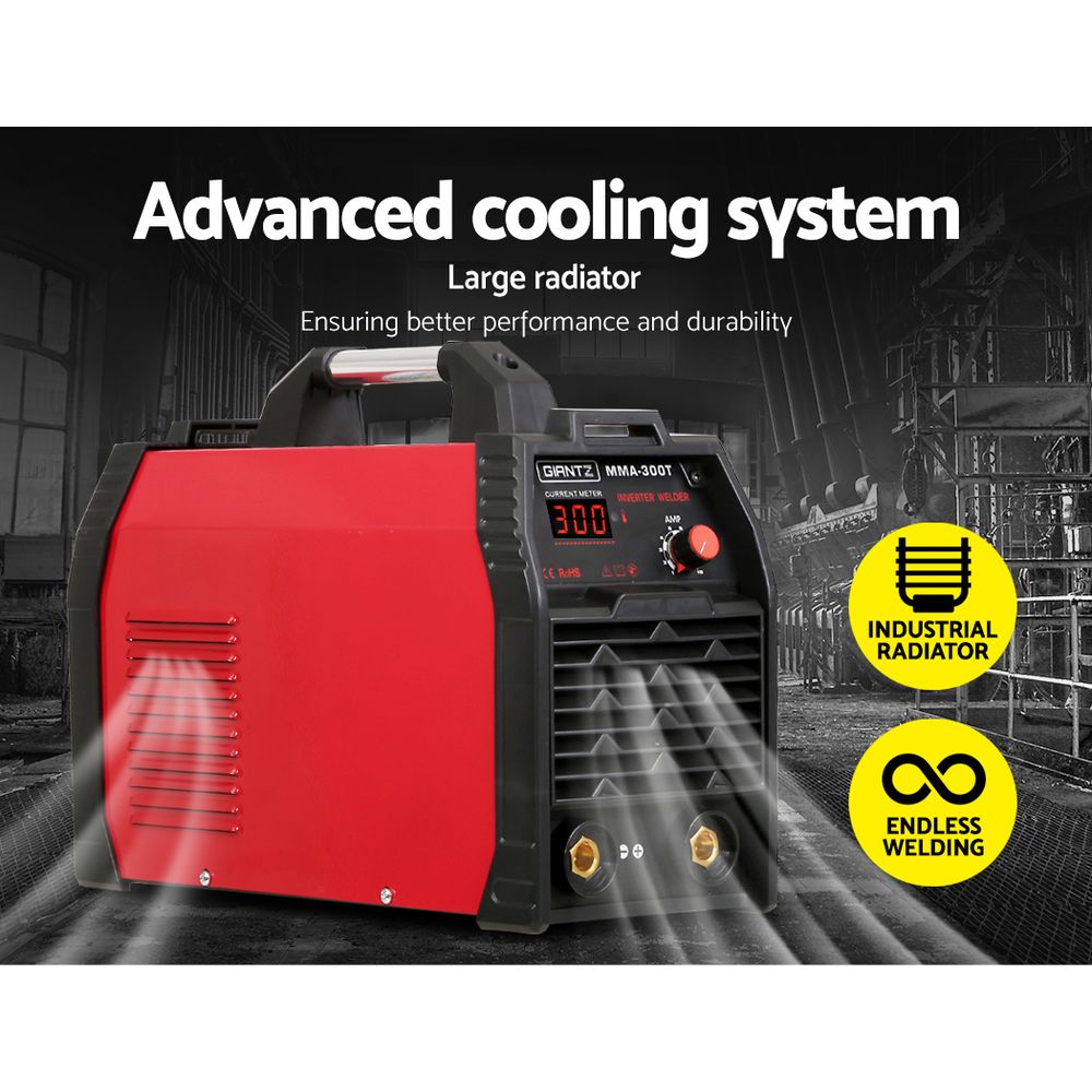 Giantz 300Amp Inverter Welder MMA ARC iGBT DC Gas Welding Machine Stick Portable WLD-INV-MMA-TOP-TH