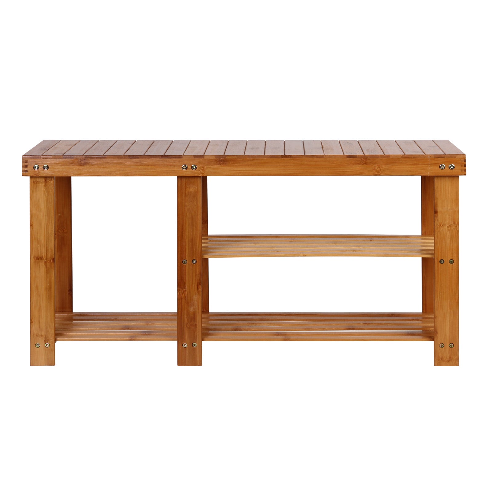 Artiss Bamboo Shoe Rack Bench WOOD-B-SR-9045-NT