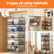 Artiss 5 Tier Stackable Closet Organizers and Storage Closet Hanging Storage Organizer Shelves WOS-A-STEEL-5T