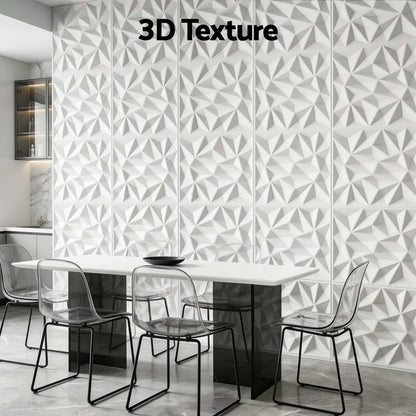 Artiss 3D Wall Panels Diamond PVC Decorative Panels 50x50cm Set of 15 Feature Wall WP-50X50-15PCS-DIA
