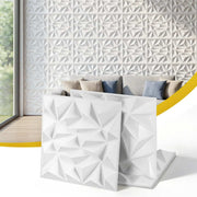 Artiss 3D Wall Panels Diamond PVC Decorative Panels 50x50cm Set of 15 Feature Wall WP-50X50-15PCS-DIA