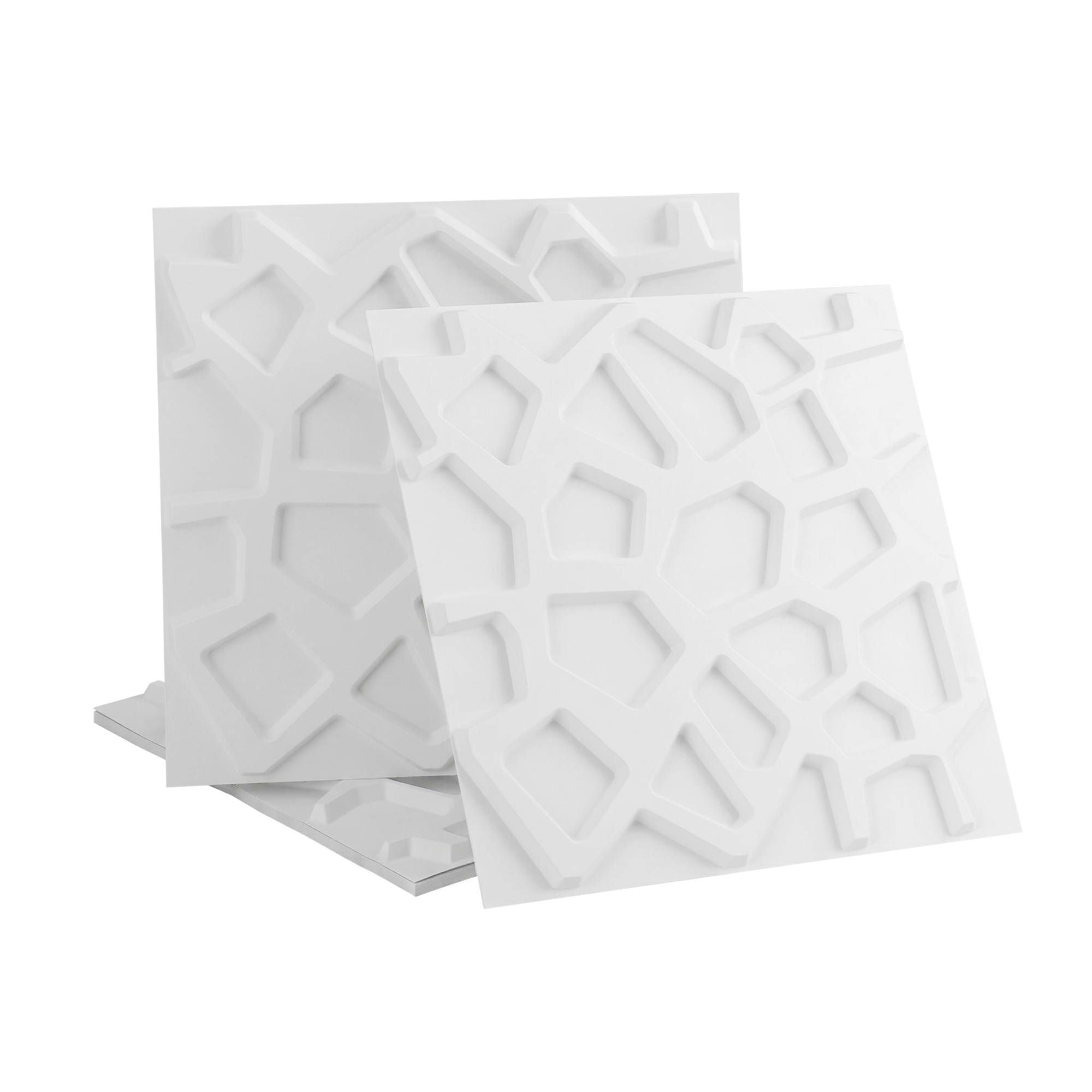 Artiss 3D Wall Panels PVC Decorative Panels 50x50cm Set of 15 Feature Wall Poly WP-50X50-15PCS-POLY