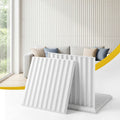 Artiss 3D Wall Panels Vertical PVC Decorative Panels 50x50cm Set of 15 Feature Wall Vert WP-50X50-15PCS-VERT