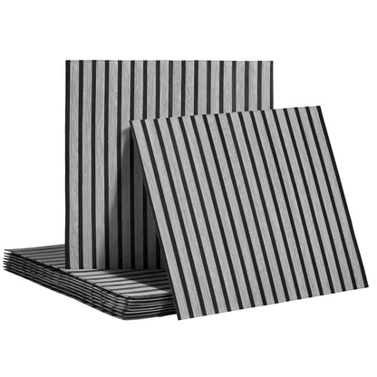 Artiss 10PCS Peel and Stick Wall Panels Tiles 68X68CM Self Adhesive for Home Office Studio Grey WP-68X68-10PCS-GR