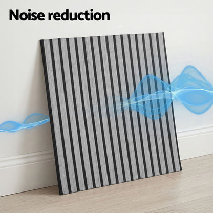 Artiss 10PCS Peel and Stick Wall Panels Tiles 68X68CM Self Adhesive for Home Office Studio Grey WP-68X68-10PCS-GR