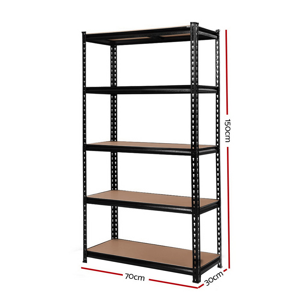 Giantz 6X1.5M Garage Shelving Warehouse Rack Storage Shelves Pallet Racking WR-7X15-BKX6