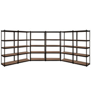 Giantz 6X1.5M Garage Shelving Warehouse Rack Storage Shelves Pallet Racking WR-7X15-BKX6