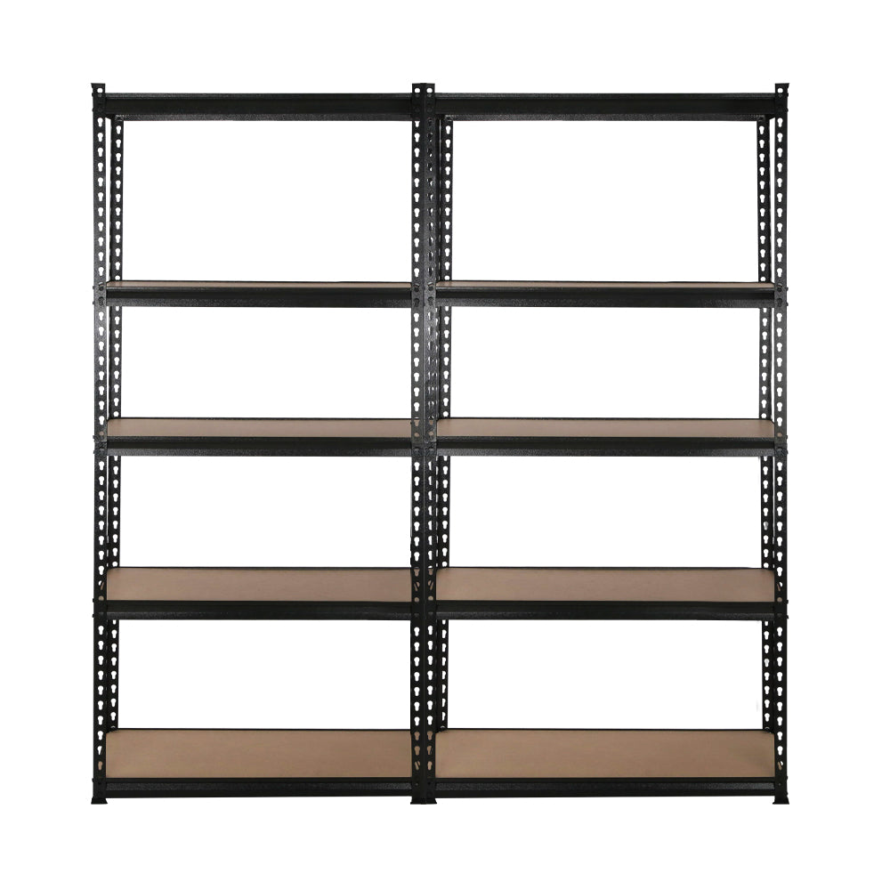 Giantz 4x1.8M Garage Shelving Warehouse Rack Pallet Racking Storage Shelve Black WR-9X18-BKX4