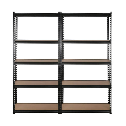 Giantz 4x1.8M Garage Shelving Warehouse Rack Pallet Racking Storage Shelve Black WR-9X18-BKX4