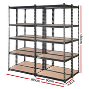 Giantz 4x1.8M Garage Shelving Warehouse Rack Pallet Racking Storage Charcoal WR-9X18-CCX4