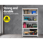Giantz 1.8M Warehouse Racking Rack Shelving Garage Steel Metal Storage Shelves Silver WR-9X18-GVN-SV