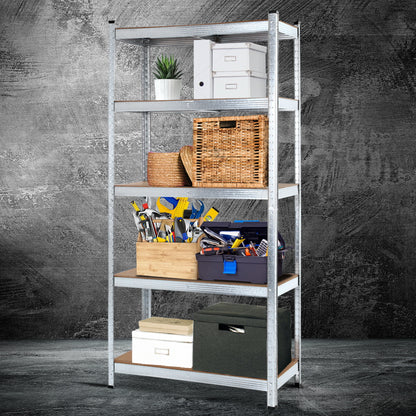 Giantz 1.8M Warehouse Racking Rack Shelving Garage Steel Metal Storage Shelves Silver WR-9X18-GVN-SV