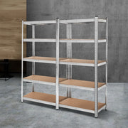 Giantz 2x1.8M Garage Shelving Warehouse Rack Pallet Racking Storage Shelf Silver WR-9X18-GVN-SVX2