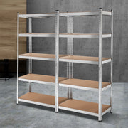 Giantz 2x1.8M Garage Shelving Warehouse Rack Pallet Racking Storage Shelf Silver WR-9X18-GVN-SVX2