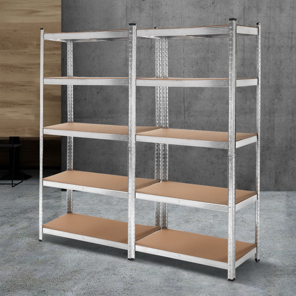 Giantz 2x1.8M Garage Shelving Warehouse Rack Pallet Racking Storage Shelf Silver WR-9X18-GVN-SVX2